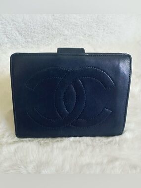 Chanel Blue Leather Wallet